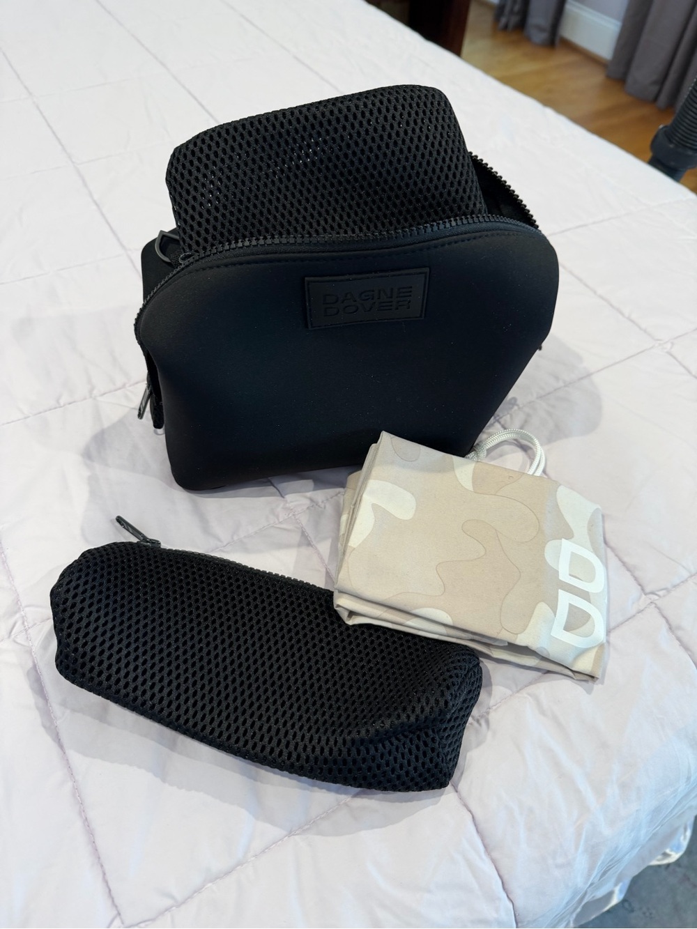 Dagne Dover Toiletry Pouch - black small size never used - Picture 2 of 2